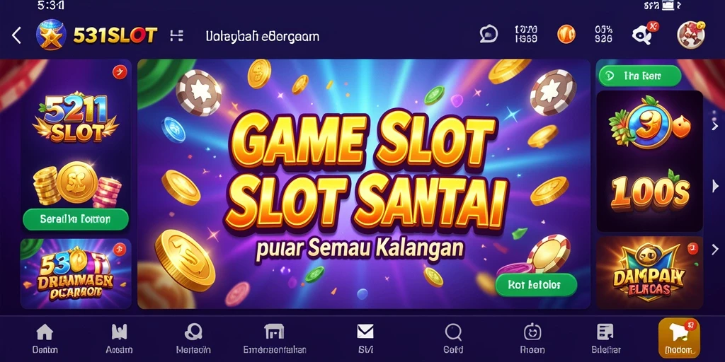 Tampilan gameplay <strong>531SLOT</strong> menampilkan keberagaman tema slot yang mengasyikkan.