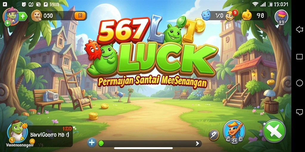 Screenshot gameplay <strong>567LUCK</strong> menampilkan momen menyenangkan saat mencetak poin.