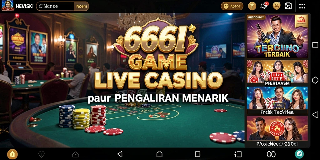 Tampilan permainan langsung 666I yang mendebarkan dan interaktif.