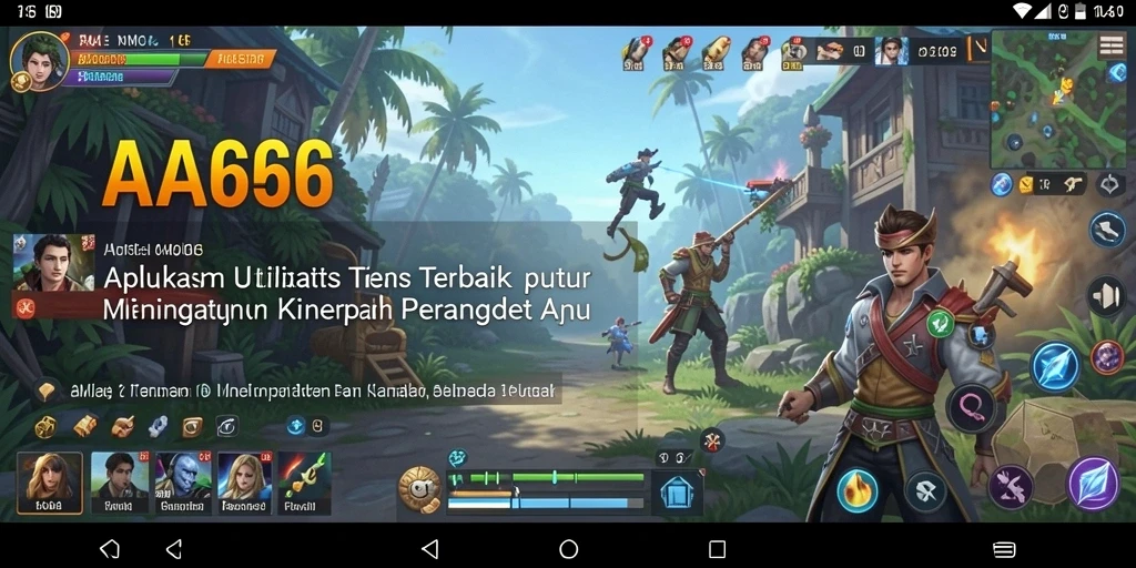 Tampilan antarmuka aplikasi AA666 yang mudah digunakan.