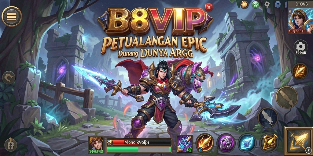 Tampilan gameplay B8VIP yang epik dan mengasyikkan.