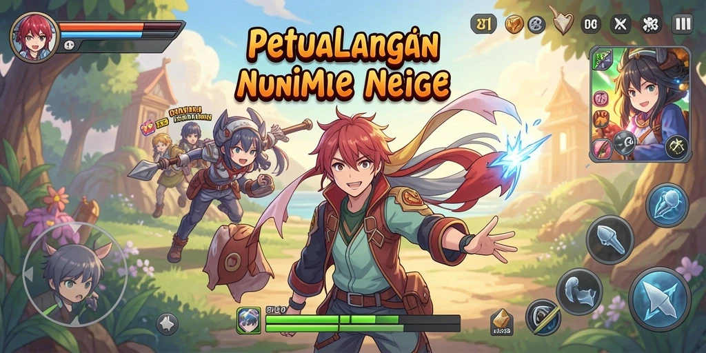 Screenshot dari gameplay CANVA168 menampilkan karakter anime yang beraksi.