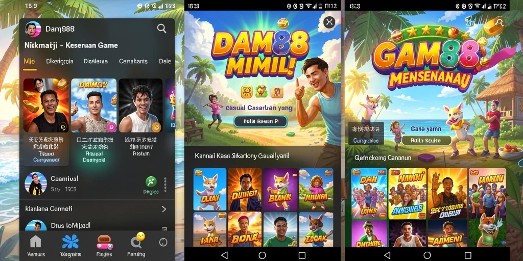 Tampilan gameplay DAM88 yang penuh warna dan menyenangkan.