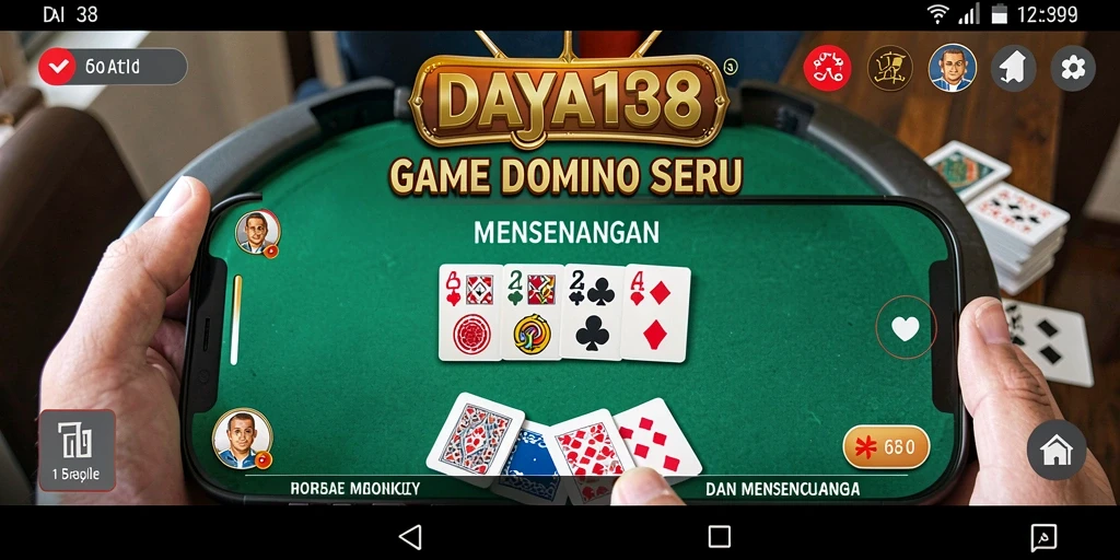 Screenshot dari gameplay seru di DAYA138 yang menunjukkan aksi domino.