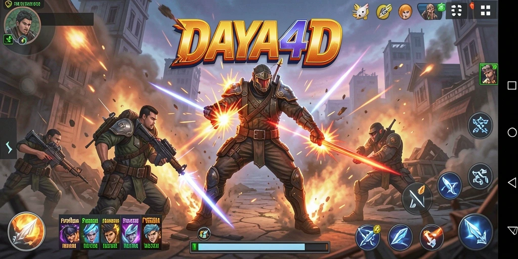 Gameplay seru dalam DAYA4D dengan karakter bertarung yang dinamis.