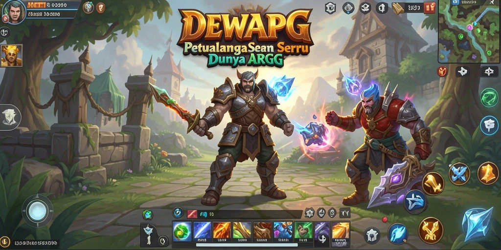 Tampilan gameplay yang mendebarkan di dunia ARPG DEWAPG.