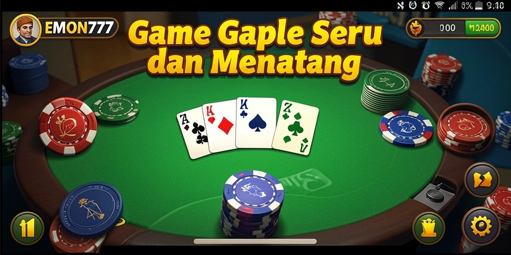 Gameplay Gaple yang seru dan menantang di EMON777.
