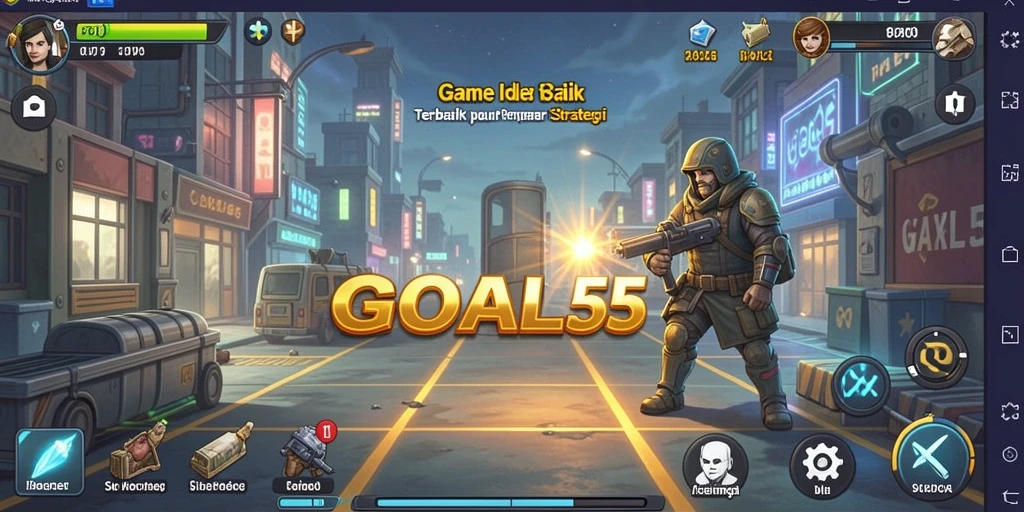 Tampilan gameplay <strong>GOAL55</strong> yang menggugah semangat dan strategi.
