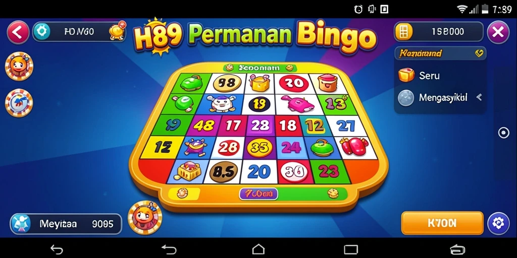 Tampilan gameplay H89 yang menarik dalam permainan Bingo.