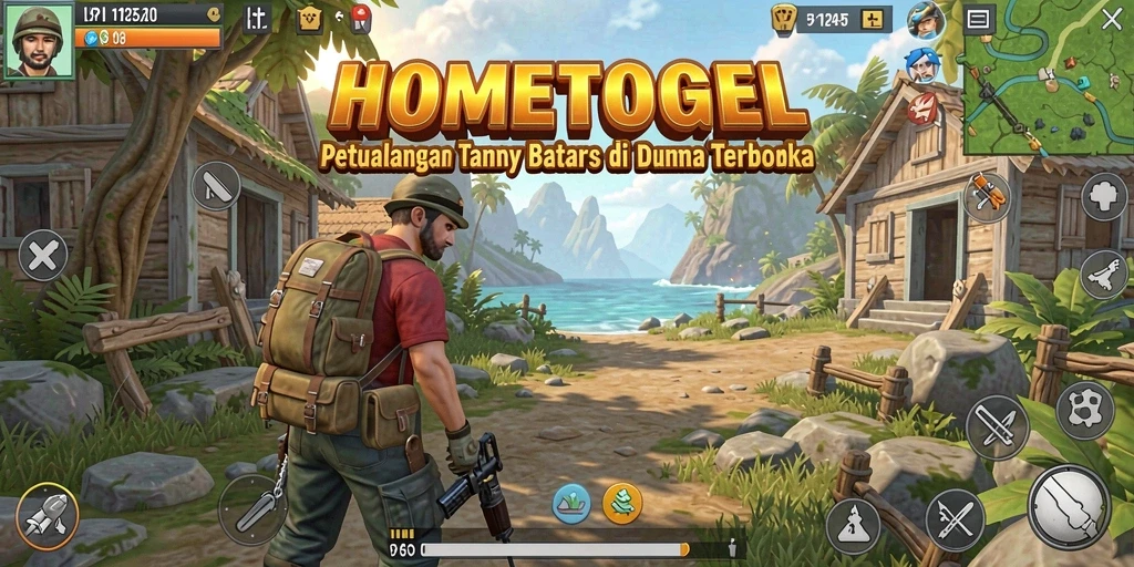 Gameplay seru HOMETOGEL dalam dunia terbuka yang luas.
