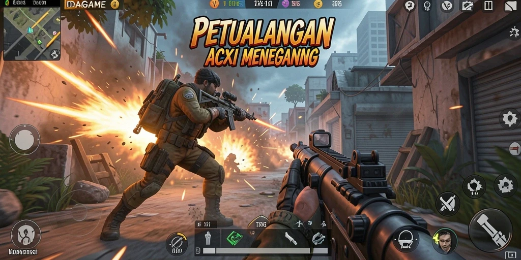 Tampilan gameplay seru di IDAGAME dengan aksi tembak-menembak menegangkan.