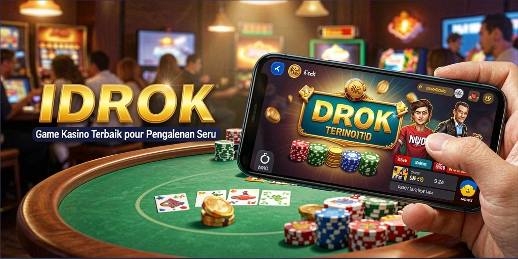 Tampilan gameplay seru di IDROK dengan fitur Kasino menarik.