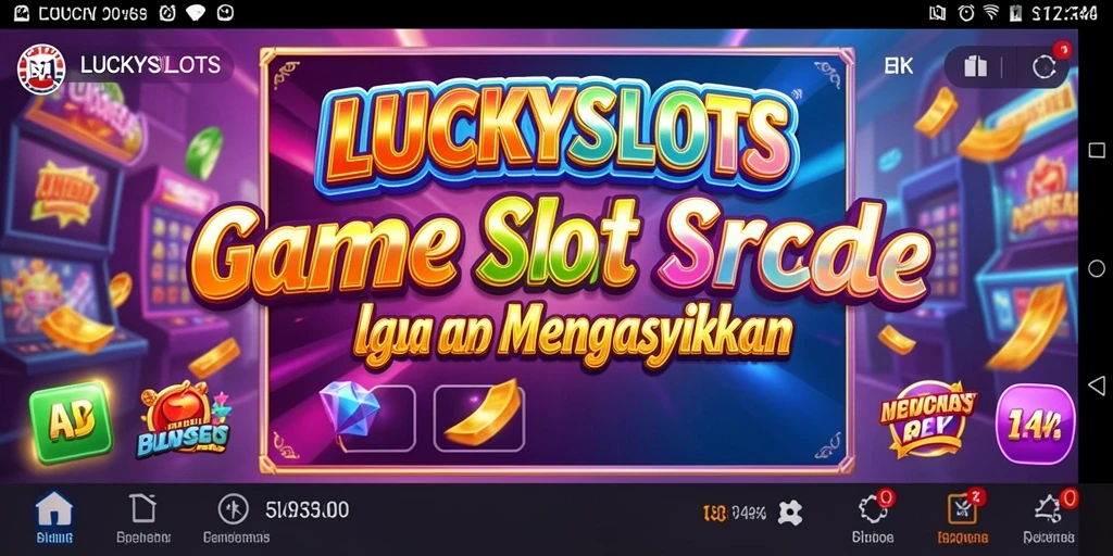 Screenshot gameplay LUCKYSLOTS yang menunjukkan keseruan permainan slot.