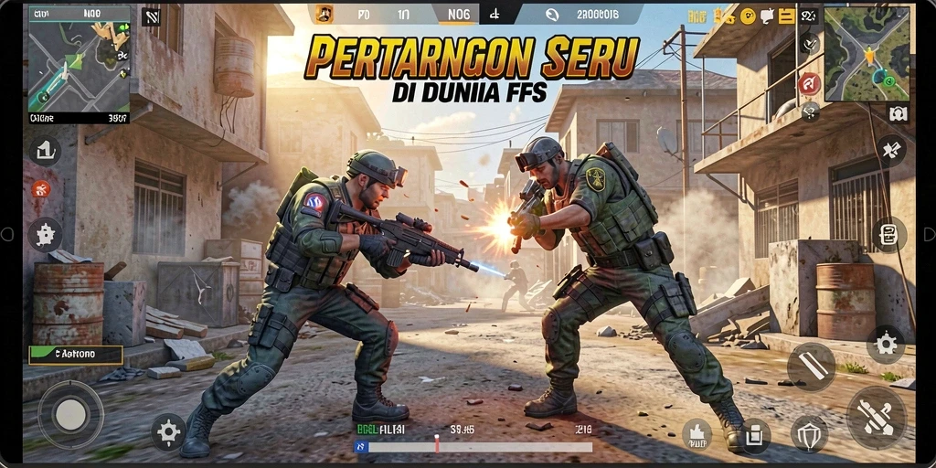 Tangkapan layar gameplay N06 menampilkan pertarungan intens dengan grafis memukau.