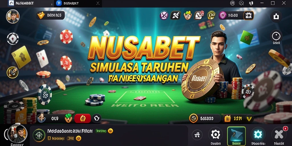 Screenshot gameplay NUSABET menampilkan interaksi pemain dan suasana permainan yang menarik.