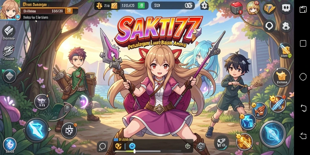 Tampilan gameplay SAKTI77 yang menarik dan penuh warna.