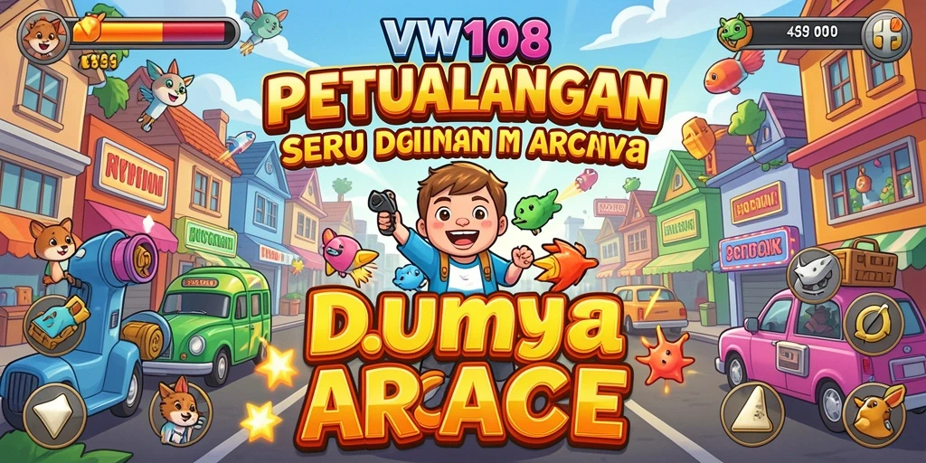 Tampilan gameplay seru dari VW108 dengan warna-warna cerah.