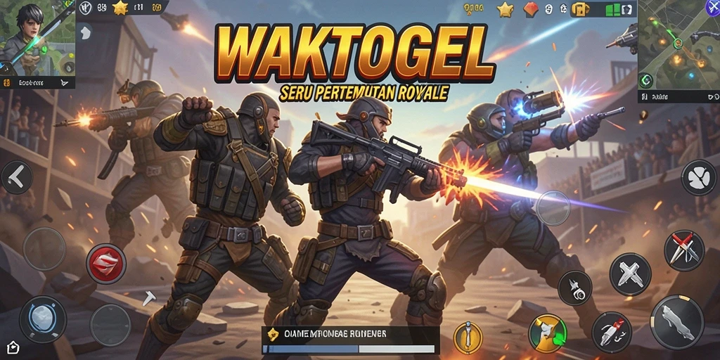 Tampilan gameplay seru di WAKTOGEL Battle Royale