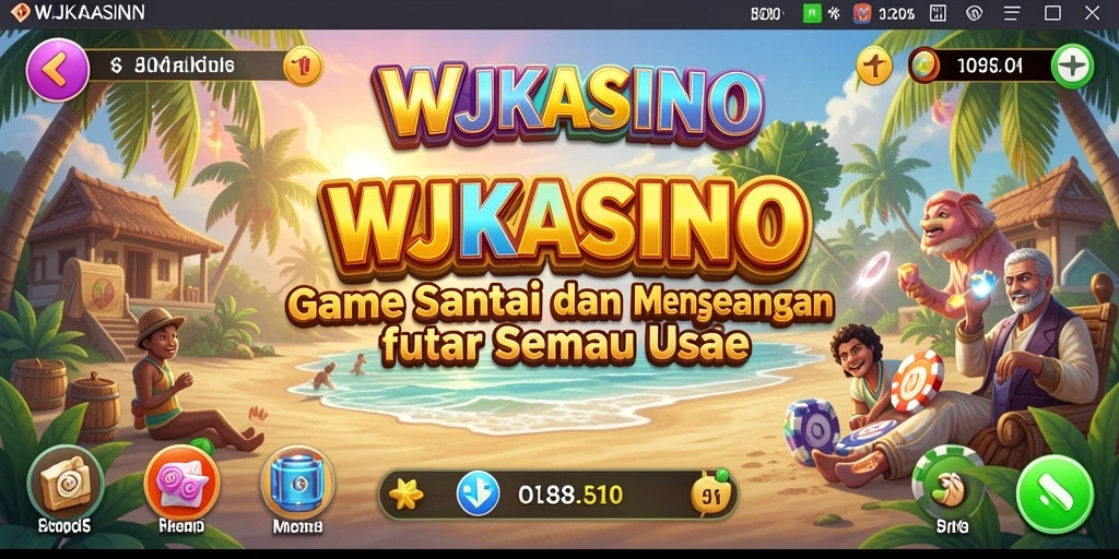 Screenshot utama WJKASINO menampilkan keseruan gameplay Casual.